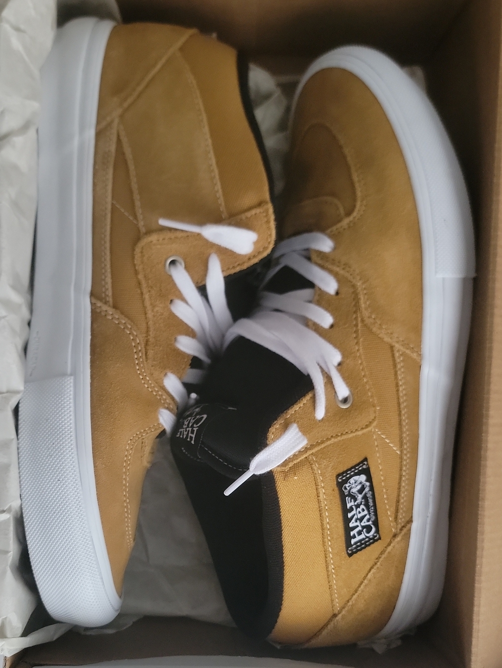 Vans Men’s Low-Top Sneakers in Tan with White Sole